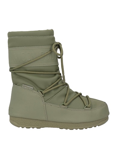 MOON BOOT Ankle boot MOON BOOT MID RUBBER WP Military green Textile fibres