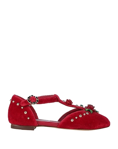 DOLCE&GABBANA Formal shoes Red Textile fibres
