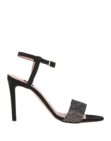 ISLO ISABELLA LORUSSO Sandali Nero Fibre tessili