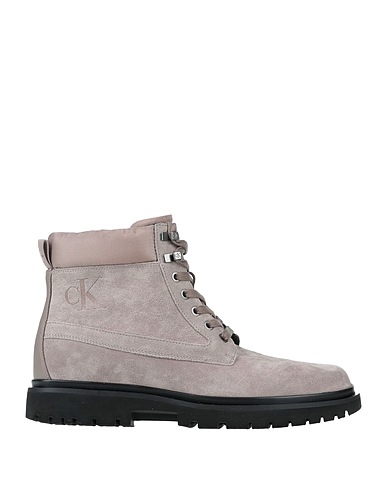 CALVIN KLEIN JEANS Ankle boot LUG MID LACE-UP BOOTS
 Khaki Leather, Textile fibres