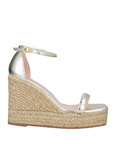 STUART WEITZMAN Espadrilles Platinum Leather