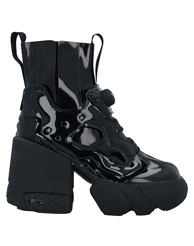 MAISON MARGIELA x REEBOK Ankle boot Black Soft Leather, Textile fibers