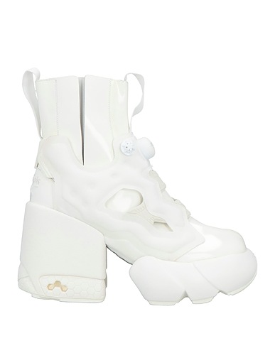 MAISON MARGIELA x REEBOK Ankle boot White Soft Leather, Textile fibres