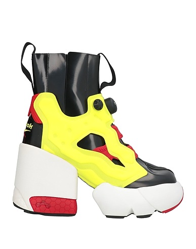 MAISON MARGIELA x REEBOK Stivaletti Giallo Pelle, Fibre tessili