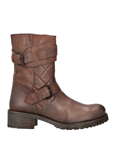 CAFèNOIR Ankle boot Dark brown Leather