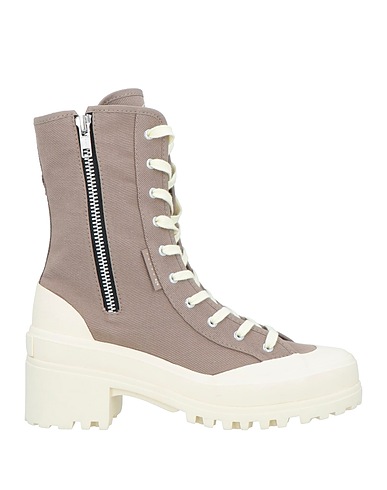PAURA x SUPERGA Stiefelette Khaki Baumwolle