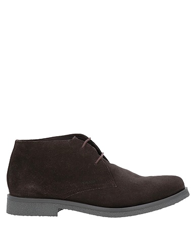 GEOX Ankle boot Dark brown Leather