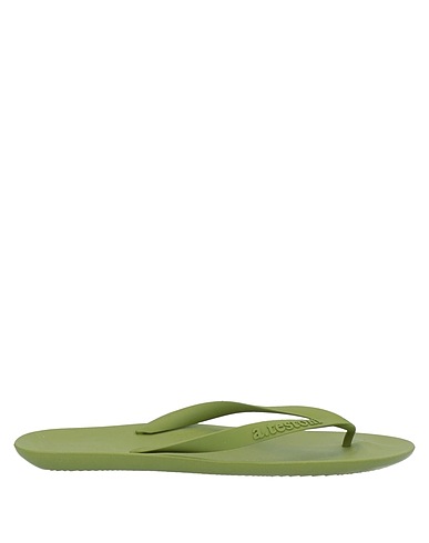 TESTONI Flip flops Military green Rubber