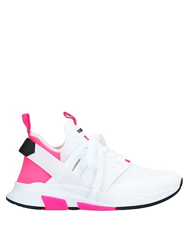 TOM FORD Sneakers White Textile fibres, Leather