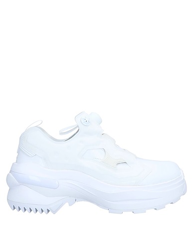 MAISON MARGIELA x REEBOK Sneakers White Soft Leather, Textile fibers