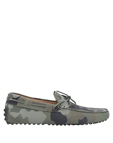 TOD'S Loafers Military green Leather