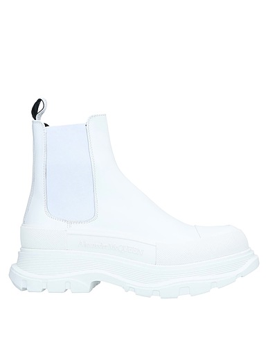 MCQUEEN Ankle boot White Soft Leather