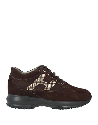 HOGAN Sneakers Dark brown Leather