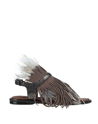 BRUNELLO CUCINELLI Flip flops Bronze Leather