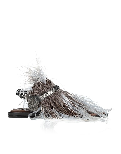 BRUNELLO CUCINELLI Flip flops Cocoa Soft Leather