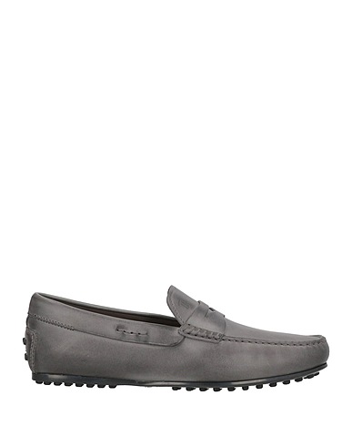 TOD'S Loafers Charcoal Soft Leather