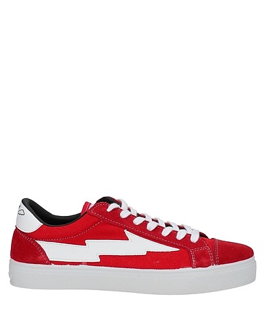 SANYAKO Sneakers Rosso Pelle, Fibre tessili