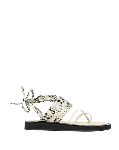 PARIS TEXAS Flip flops Ivory Leather