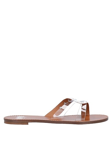 OVYÉ Sandals White Textile fibres, Plastic
