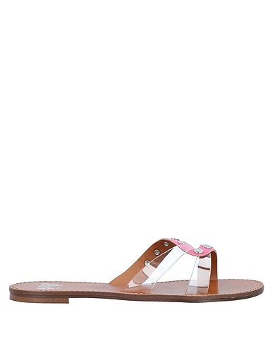 OVYÉ Sandals Fuchsia Textile fibers, Plastic