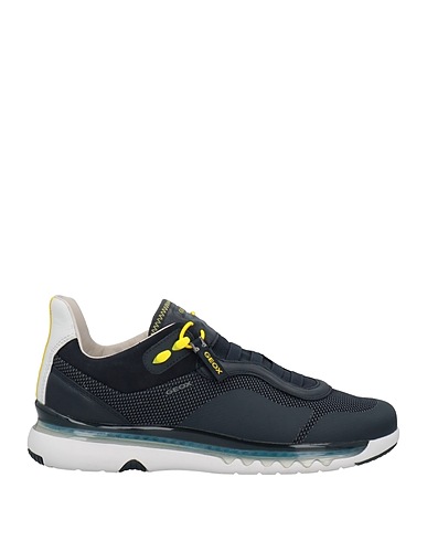 GEOX Sneakers Ναυτικό μπλε Δέρμα, Ίνες υφασμάτων