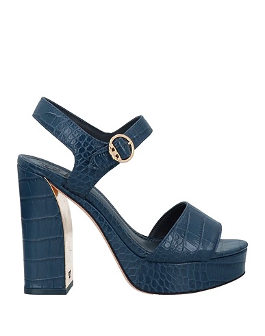 TORY BURCH Sandals Blue Soft Leather