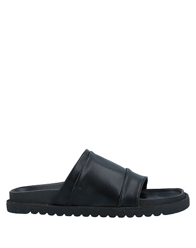 FABRICATION GÉNÉRAL Paris Sandals Black Leather