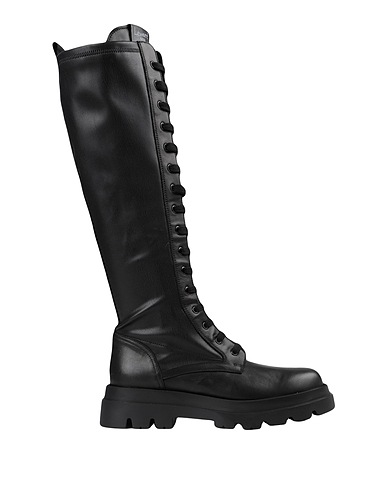 LEMARÉ Boots Black Leather, Textile fibres