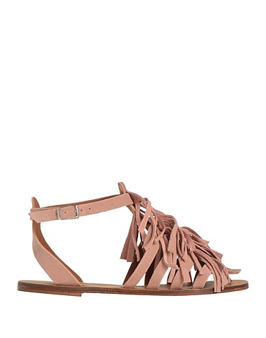 OVYÉ Sandals Pink Soft Leather