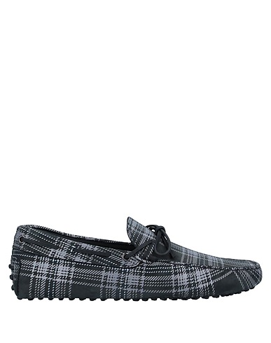 TOD'S Loafers Charcoal Leather