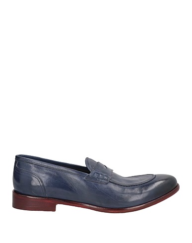 JP/DAVID Loafers Navy Soft Leather