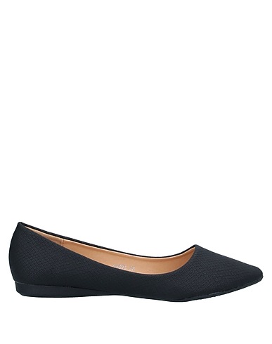 LAVANDA Ballet flats Black Textile fibres