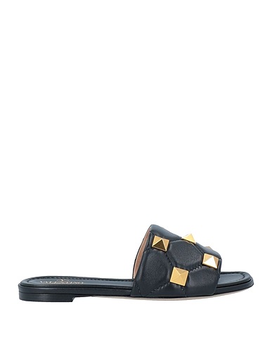 VALENTINO GARAVANI Sandals Black Leather