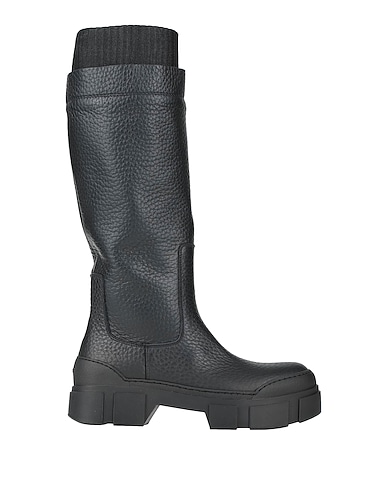 VIC MATIĒ Boots Black Leather, Textile fibres