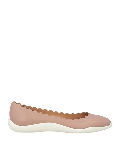 CHLOÉ Ballerinas Hellbraun Leder