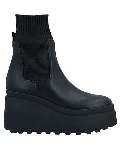 VIC MATIĒ Stivaletti Nero Pelle, Fibre tessili