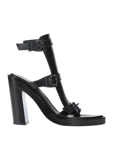 ANN DEMEULEMEESTER Sandals Black Lambskin