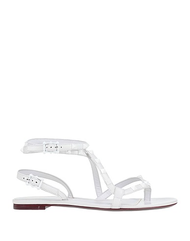 VALENTINO GARAVANI Flip flops White Soft Leather