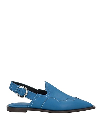 CEDRIC CHARLIER Ballerine Azzurro Pelle