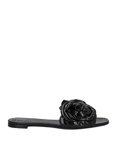 VALENTINO GARAVANI Sandals Black Leather
