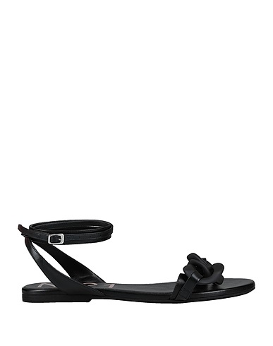 N°21 Sandals Black Calfskin