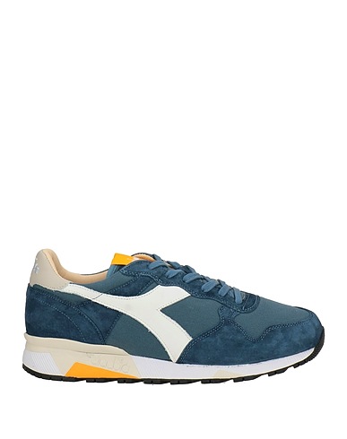 DIADORA HERITAGE Sneakers Navy blue Leather, Textile fibres