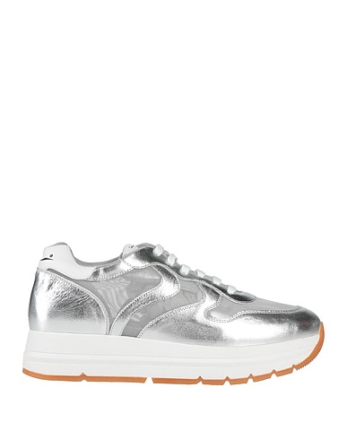 VOILE BLANCHE Sneakers Silver Textile fibres, Leather