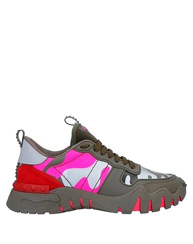 VALENTINO GARAVANI Sneakers Military green Textile fibres