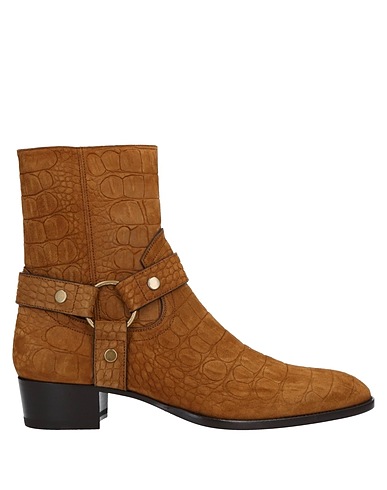 SAINT LAURENT Ankle boot Camel Leather