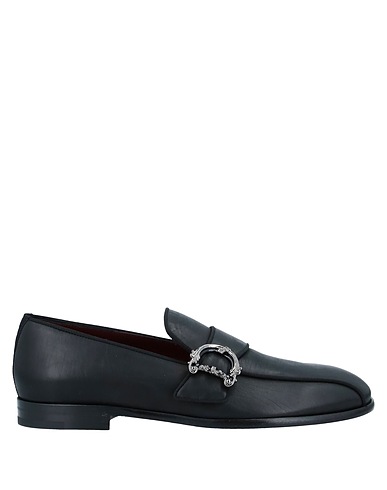 DOLCE&GABBANA Loafers Black 90% Calfskin, 6% Viscose, 4% Cotton