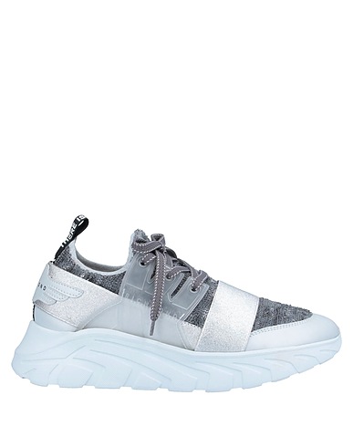 JOHN RICHMOND Sneakers Silber Leder, Andere Fasern