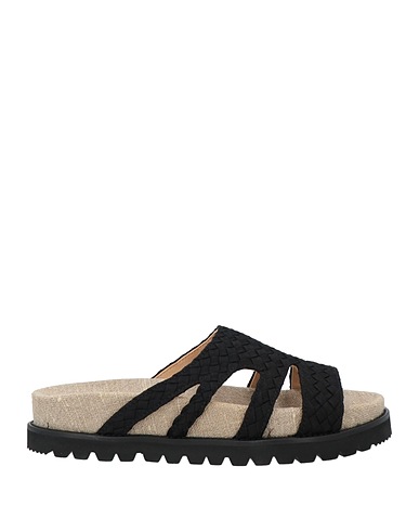 ALBERTA FERRETTI Sandals Black Textile fibres
