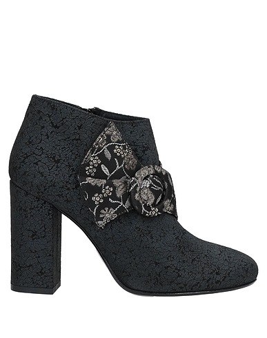SGN GIANCARLO PAOLI Ankle boot Charcoal Textile fibres, Leather