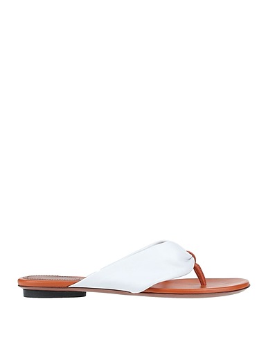 L' AUTRE CHOSE Flip flops White Leather